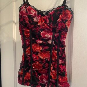 Corset style top